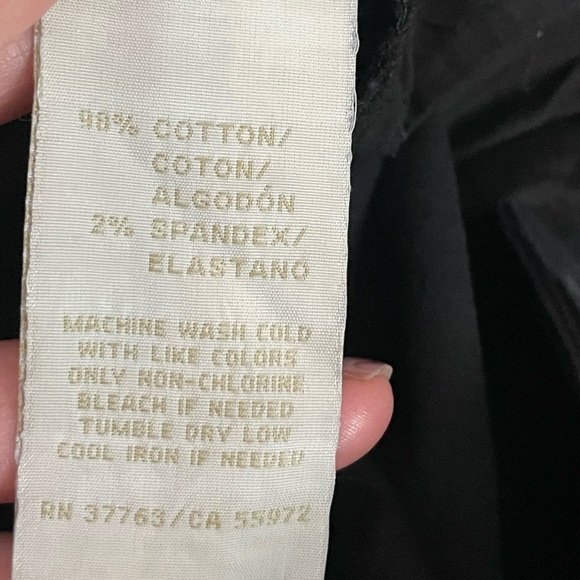 Rafaella Sports Classic black shorts size 12 cotton spandex stretch four pocket - Picture 14 of 14